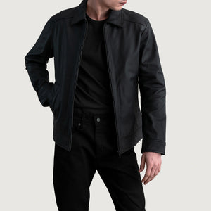 Inferno Matt Schwarze Lederjacke