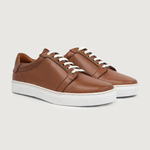 Carter Runn Hellbraune Ledersneakers