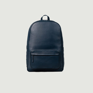 Philos Mitternachtsblauer Lederrucksack